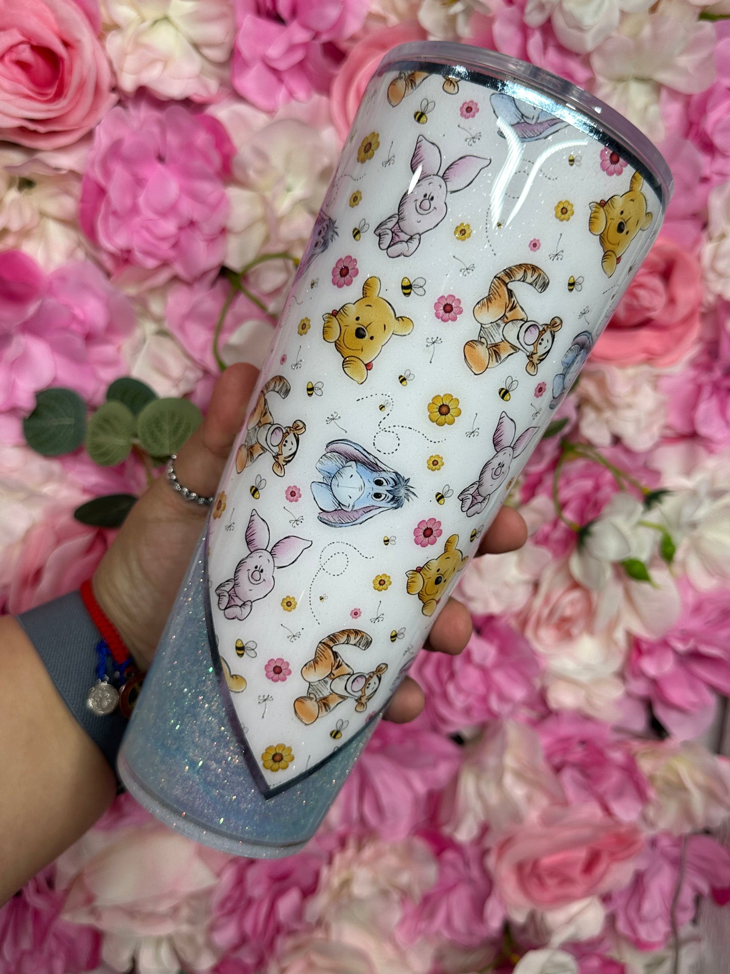 Blue snowglobe tumbler