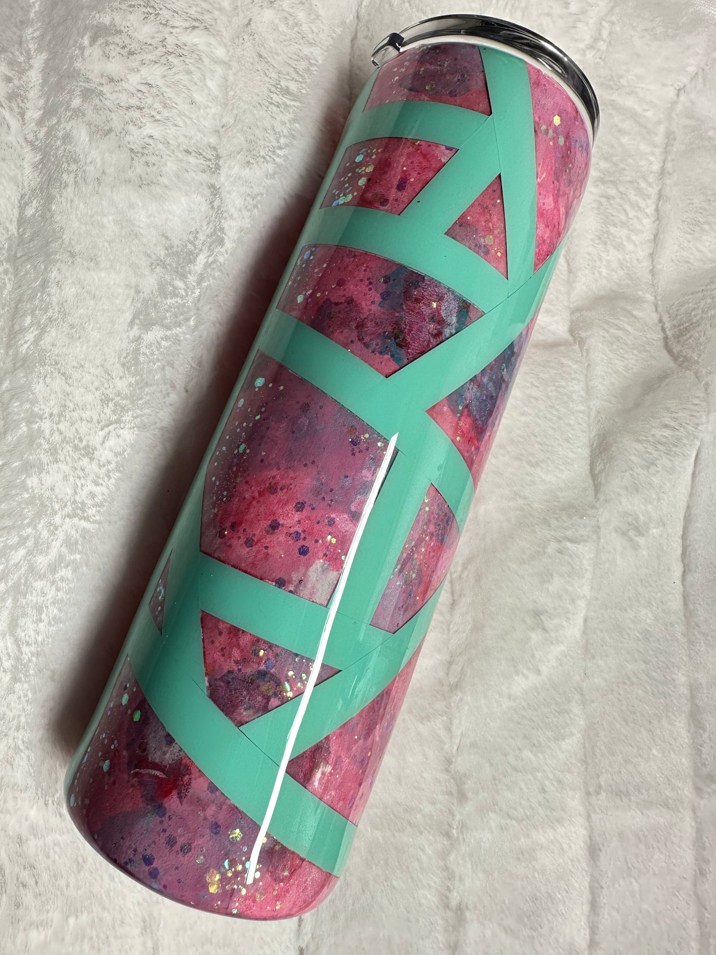 Pink split tumbler