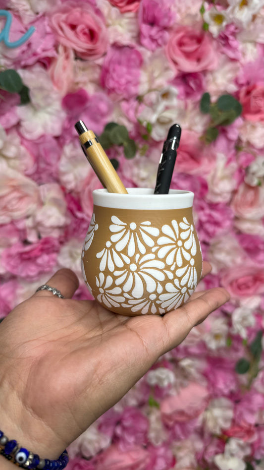 Talavera pencil holder