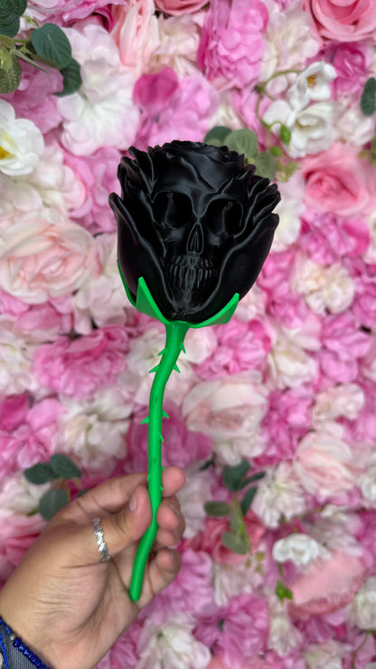 Skull Rose w/Base
