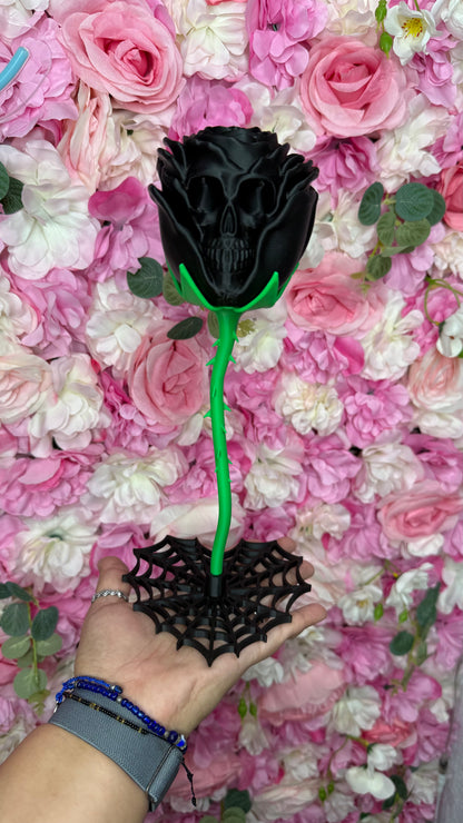 Skull Rose w/Base