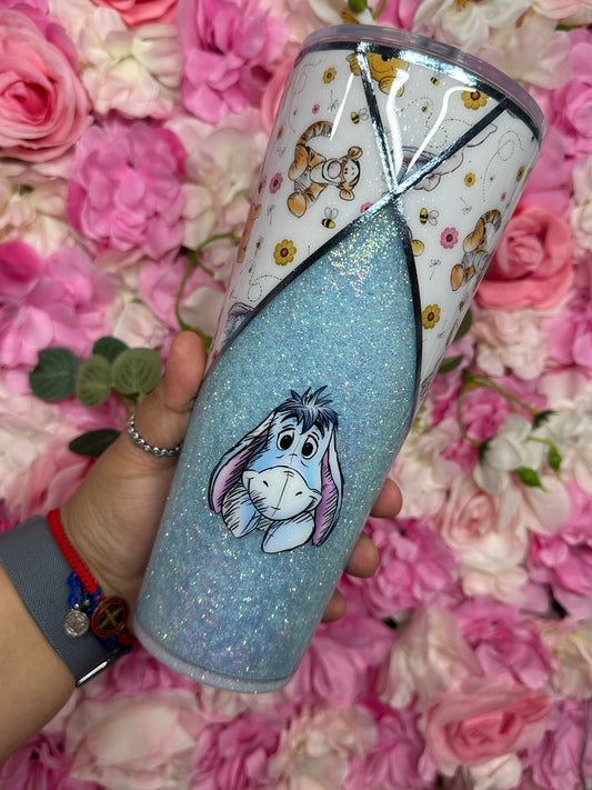 Blue snowglobe tumbler