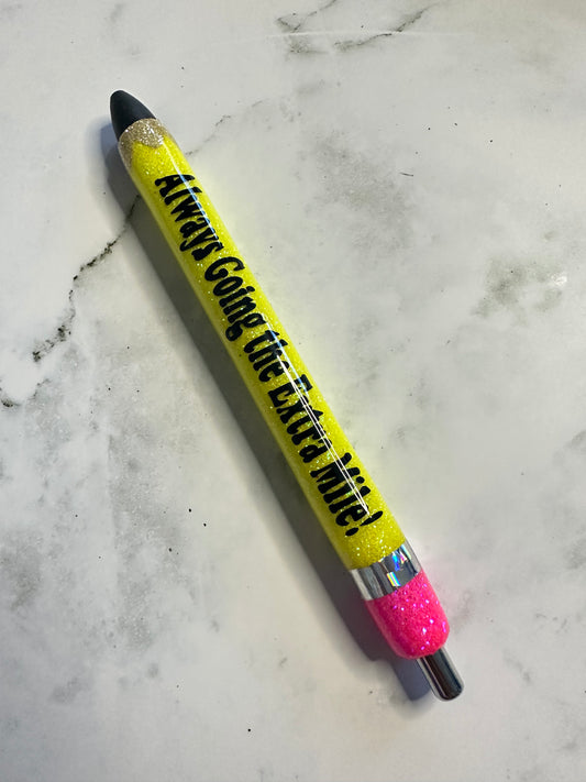 Glitter pencil pen
